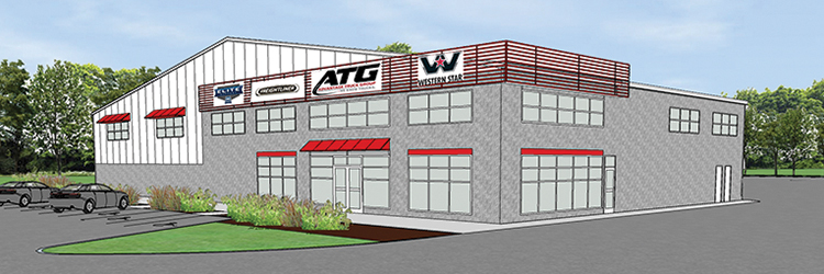 RESCOM Architectural and Advantage Trucking Group break ground on 35,000 s/f facility - RP Masiello is the general contractor